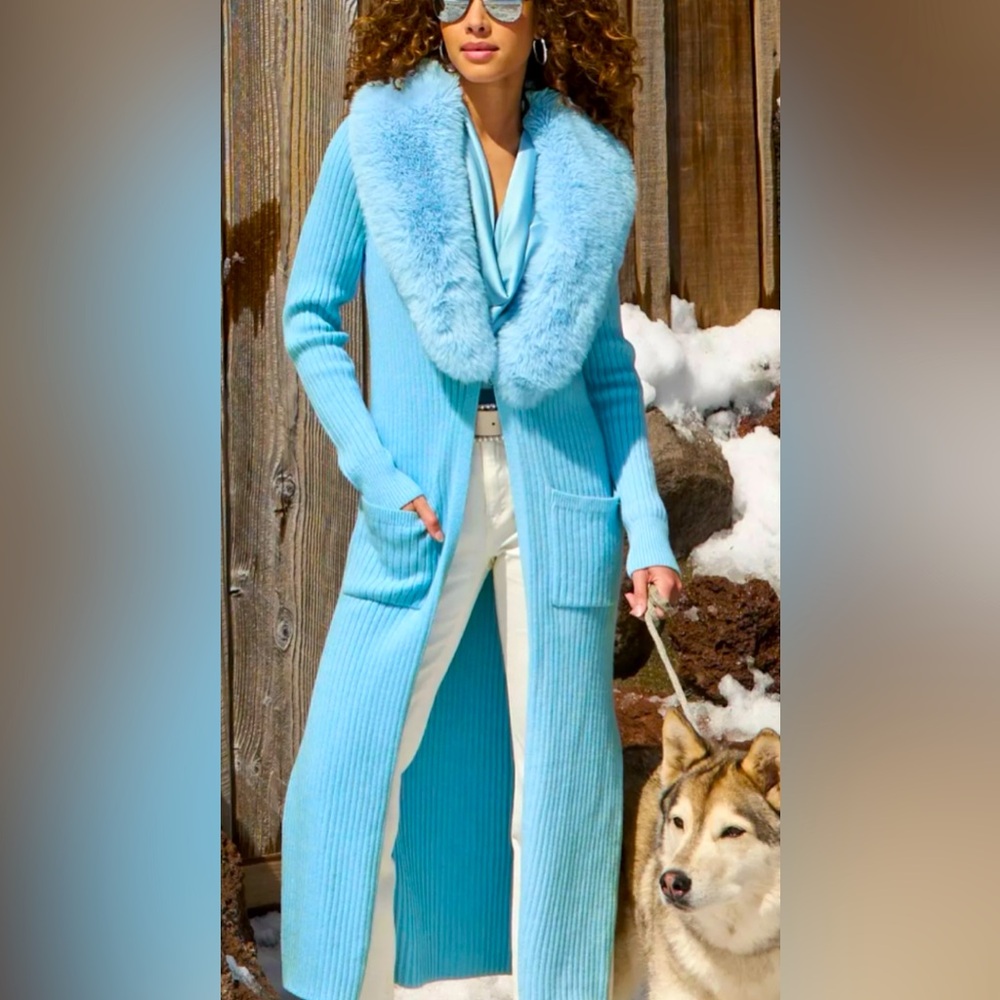Boston proper duster/sweater coat L/XL